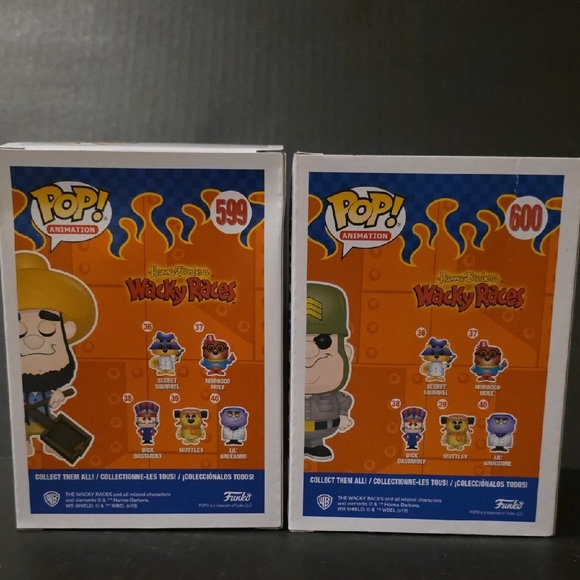 Funko Pop! Wacky Races Lazy Luke and Sergeant Blast Figures - Picture 7 of 8
